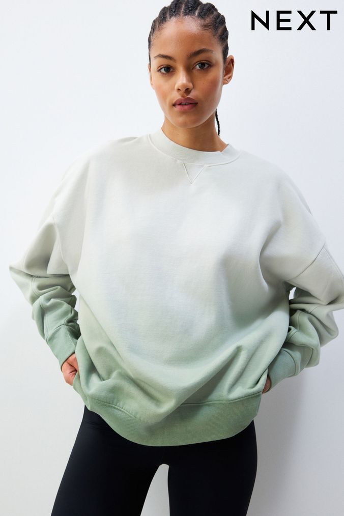 Women s Green Sweatshirts Hoodies Next Official Site
