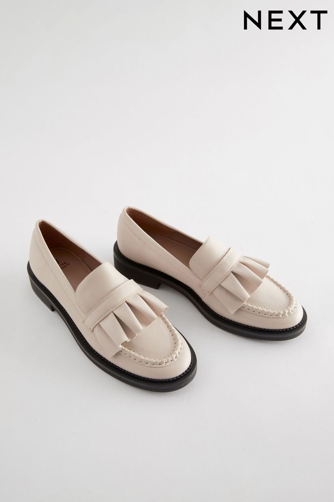 Womens Cream Loafers Cream Loafer Shoes Next UK