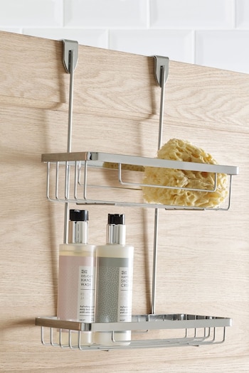 Chrome Over Door Two Tier Shower Caddy (424794) | £20