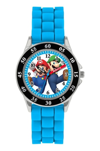 Peers Hardy Blue Nintendo Mario Time Teacher Watch (424803) | £20