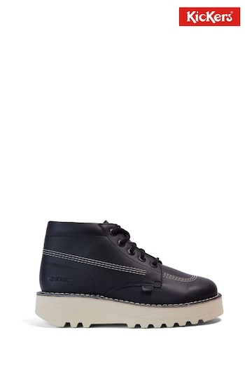 Kickers Black Hi Stack Boots Menswear (424889) | £99