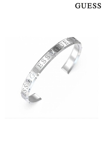 Guess Jewellery Ladies Just Guess Silver Tone Bracelet (425258) | £59
