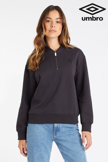 Umbro Black Core Half Zip Sweatshirt (425644) | £35