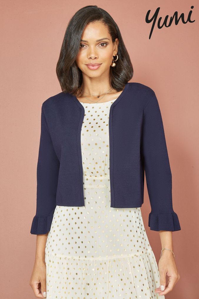 Navy bolero cardigan next deals