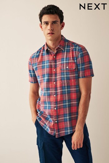 Red Check Short Sleeve Shirt (425851) | £30