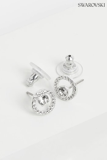Swarovski Silver Creativity Circle Pierced Earrings (425947) | £55