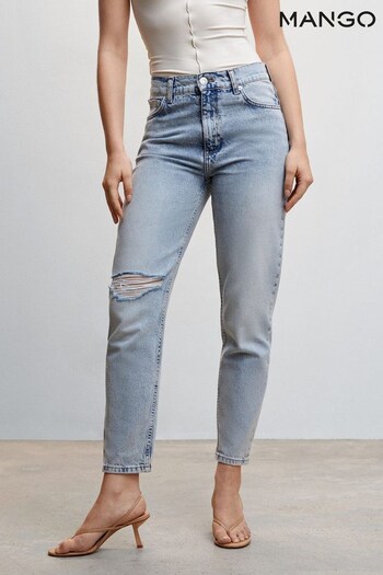 Mango Blue Mom High-Waist Jeans (426248) | £36