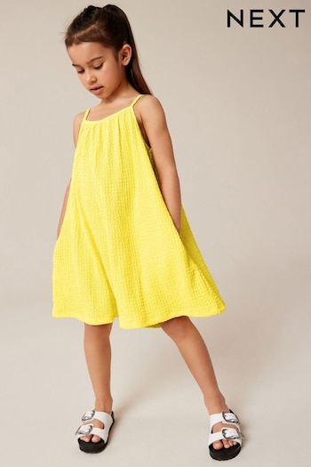 Yellow Crinkle Texture Playsuit (3-16yrs) (426284) | £11 - £17