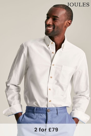 Joules Oxford White Long Sleeve Oxford Shirt (426393) | £42.95