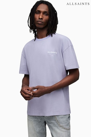 AllSaints Purple Underground Crew T-Shirt (426648) | £55