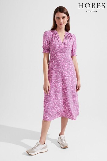 Hobbs Pink Tullia Dress (426649) | £149