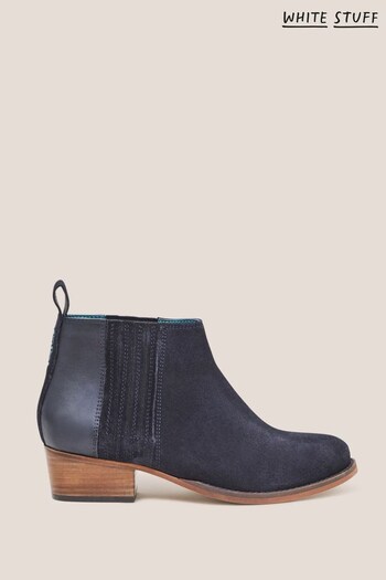 White Stuff Blue Winona Suede Ankle Boots (426873) | £75