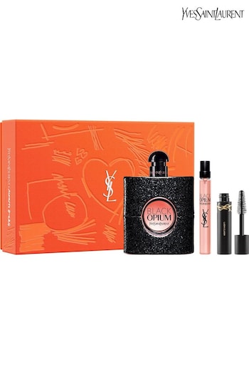Saint Laurent Monogram clutch bag Black Opium Eau De Parfum Spring Gift Set (426990) | £131