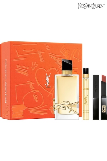 Saint Laurent Handyhülle aus Leder Braun Libre Eau De Parfum Gift Set 90ml (427003) | £140