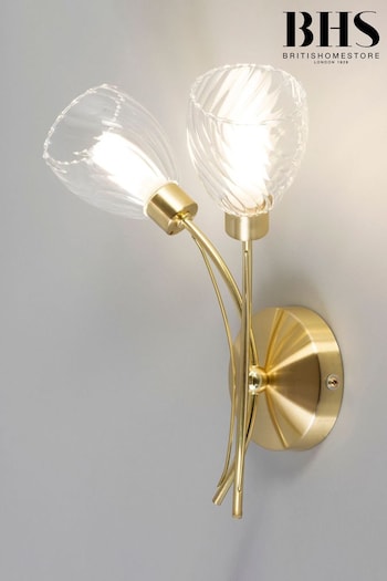 BHS Brass Veria 2lt Tangle Wall Light (427182) | £42