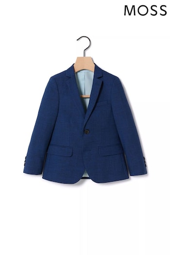 MOSS cotton Blue Slub Jacket (427299) | £55