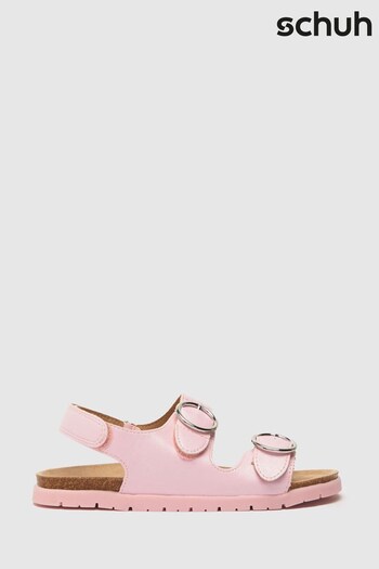 Schuh Teeny Pink Footbed Sandals (427357) | £24