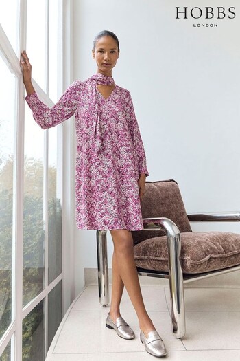 Hobbs Pink Monoroe Dress (427425) | £119