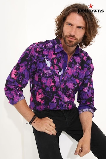 Joe Browns Purple Funky Floral Shirt (427736) | £45