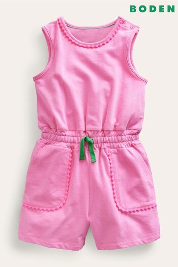 Boden Pink Relaxed Jersey Playsuit (427823) | £25 - £29