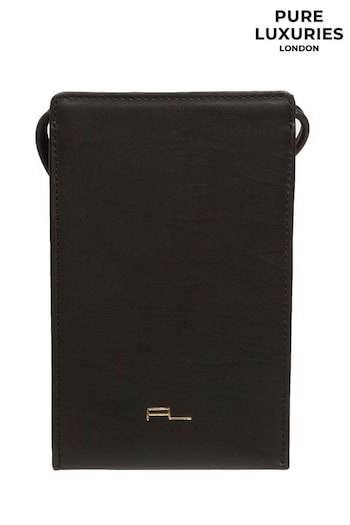 Pure Luxuries London Lana Nappa Leather Cross-Body Phone Bag (428073) | £29