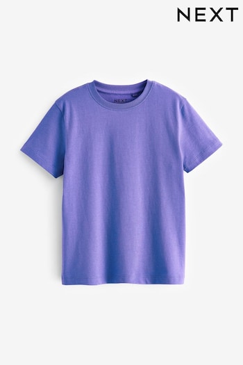 Purple Cotton Short Sleeve T-Shirt (3-16yrs) (428093) | £3.50 - £6.50