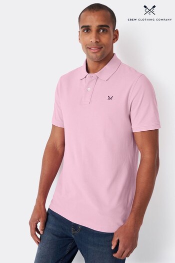 Crew Clothing Pink Classic Pique Polo Shirt (428222) | £40