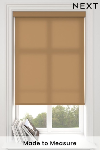Toffee Brown Asher Made To Measure Light Filtering Roller Blind (428581) | £52