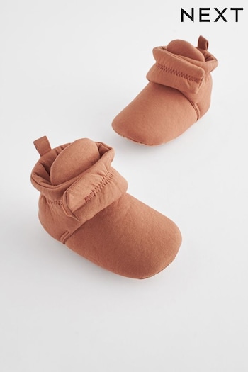 Rust Brown Cosy Baby Boot Pram Shoes (0-2mths) (428641) | £7 - £8