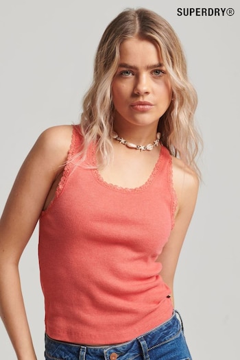 Superdry Natural Lace Trim Vest Top (428743) | £18