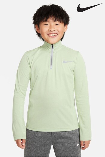 Nike Green Dri-Fit Half Zip Long Sleeve Training Top (429078) | £38