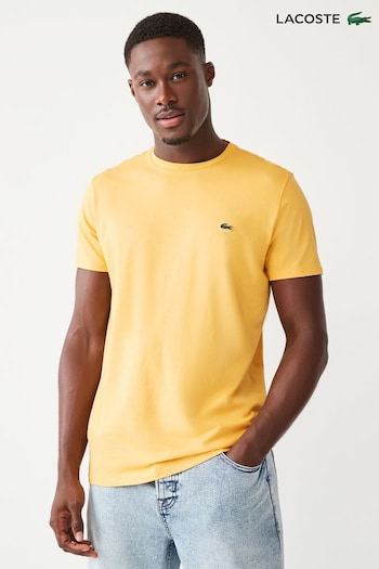 Lacoste L001 Yellow Core Essentials Men T-Shirt (429470) | £55