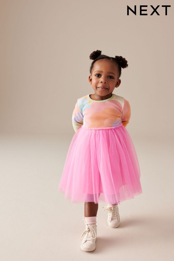 Rainbow baby girl dress 2025