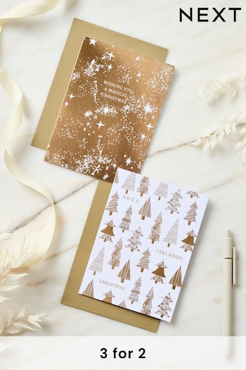 Golden Trees 20 Pack Christmas Multipack Cards (430236) | £6