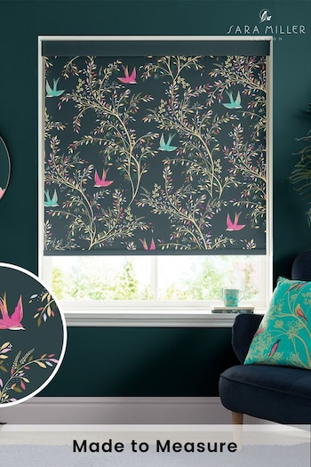 Sara Miller Forest Green Swallows Forest Made to Measure Roller Blinds (430271) | £58