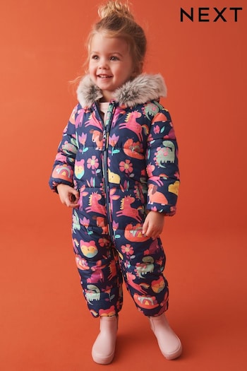 Navy Shower Resistant Charatcer Snowsuit (3mths-7yrs) (430419) | £29 - £33