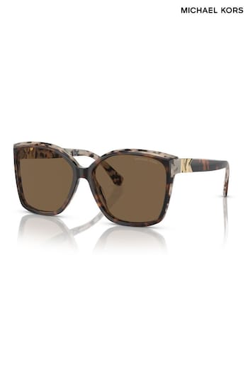 Michael Kors Brown Malia Acetate Fellini Sunglasses (430999) | £171
