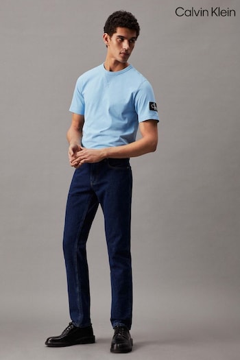 Calvin Klein Blue Badge Crew Neck T-Shirt (431114) | £40