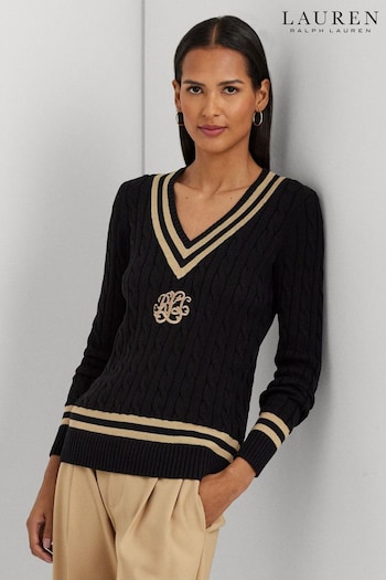 Lauren Ralph Lauren Meren V-Neck Knitted Jumper (431164) | £179