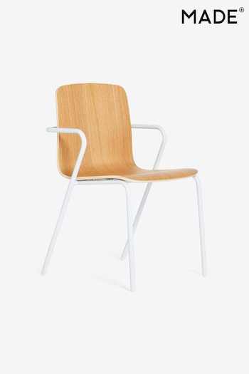 MADE.COM Set of 2 White Sadie Dining Chairs (431620) | £199