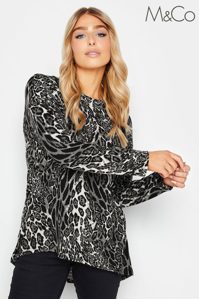 Grey animal print jumper on sale