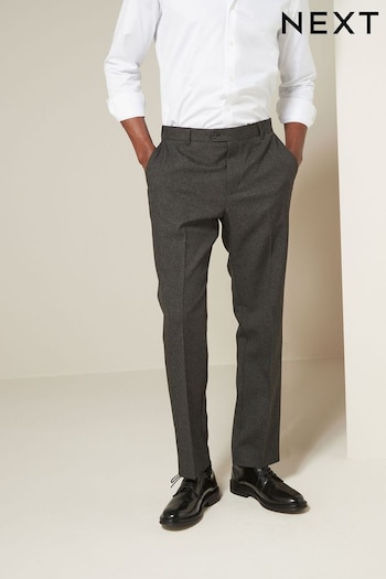 Grey Puppytooth Regular Fit Check Smart Trousers (432277) | £28
