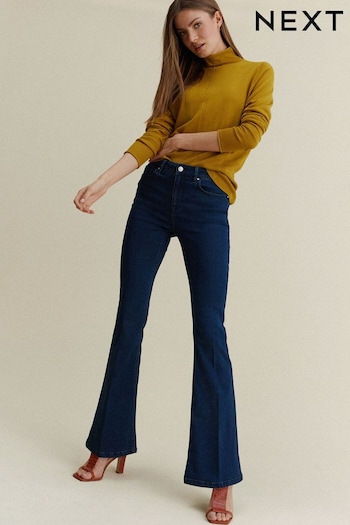 Inky Blue Stretch Flare Jeans (432719) | £38