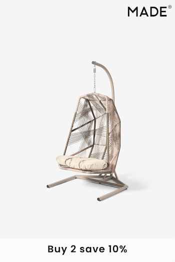 MADE.COM Oatmeal Mix Copa Garden Hanging Chair (434757) | £899