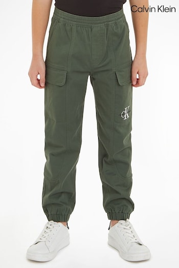 Calvin nero Klein Kids Green Cargo Joggers (434901) | £80