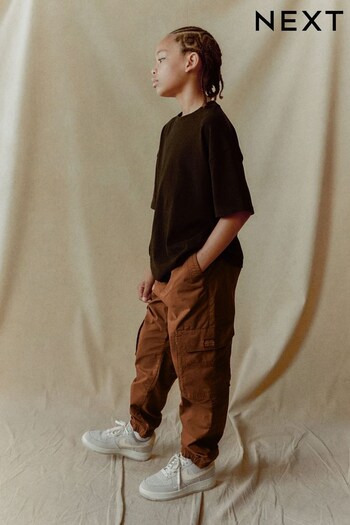 Brown Cargo Trousers (3-16yrs) (434904) | £17.50 - £22.50