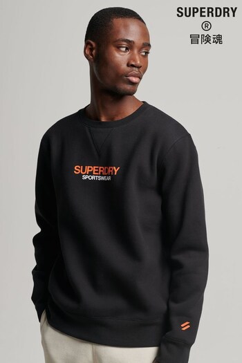 Superdry Black Code Sportswear Crew Sweatshirt (435596) | £50