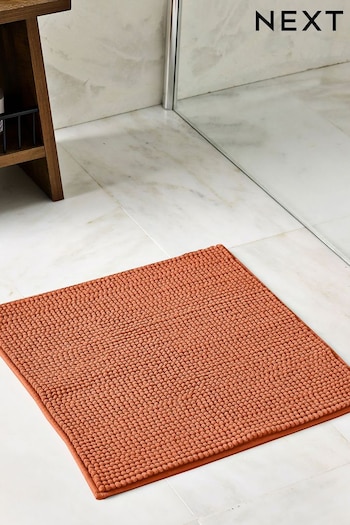 Burnt Orange Bobble Shower Bath Mat (435637) | £7