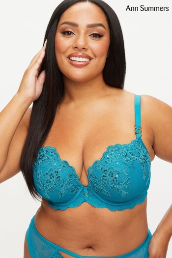 Ann Summers Green The Icon Padded Fuller Bust Plunge Bra (435901) | £36