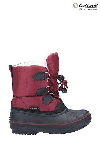 Cotswold Red Explorer Bungee Lace Snow Boots (435973) | £27